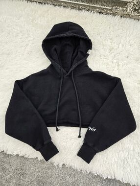 YoungLA Black Crop Hoodie. Size xsmall.